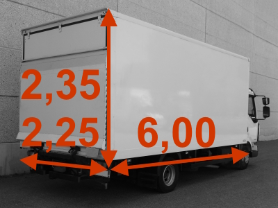 Truck rental group M 33 m&sup3;