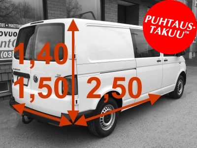 Pakettiauton vuokraus ryhmä H 6 m&sup3;