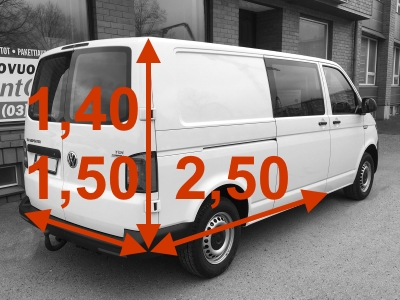 Pakettiauton vuokraus ryhmä H 6 m&sup3;