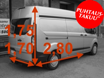 Pakettiauton vuokraus ryhmä I 9 m&sup3;