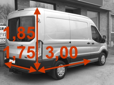 Pakettiauton vuokraus ryhmä J 10,5 m&sup3;